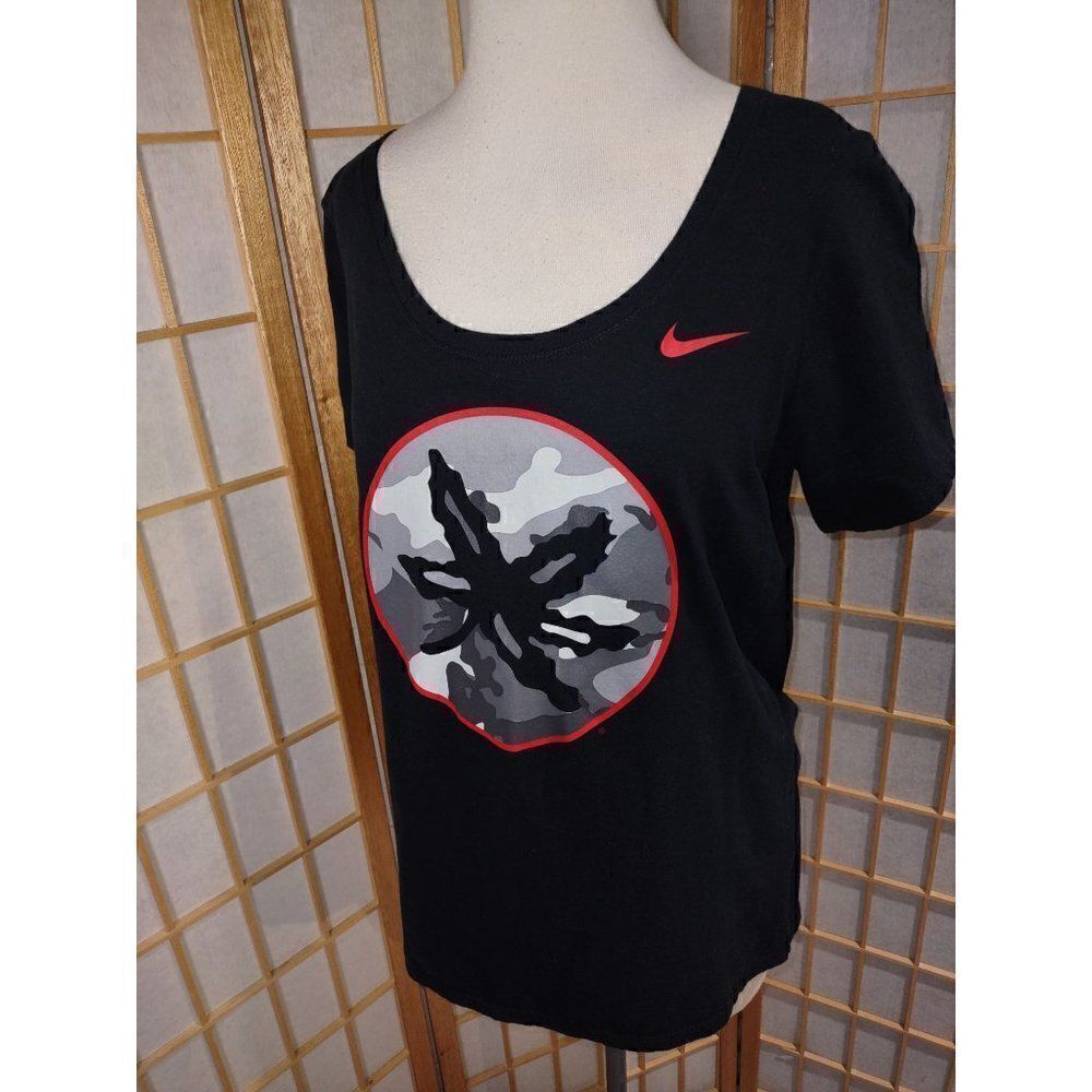 Nike Tee Lg Black Ohio State Buckeye Leaf Camo T-Shirt - Picture 11 of 14